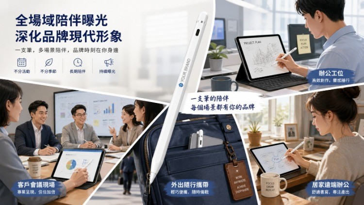 無紙化辦公的品牌符號,電容筆傳遞企業 “高效、現代” 的形象