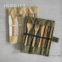 竹製環保便攜餐具套裝