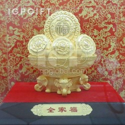 花開富貴福祿壽擺件