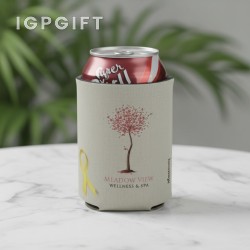 可摺疊冷飲保溫包 - 黃色絲帶
