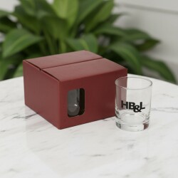 雙重復古玻璃杯套裝 - 彩色禮盒