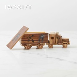 木質集裝箱車模工藝擺件