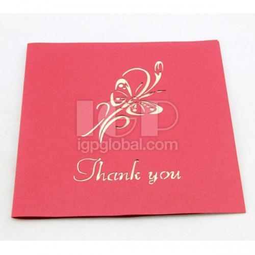 Paper-cutting Flower Greeting Card