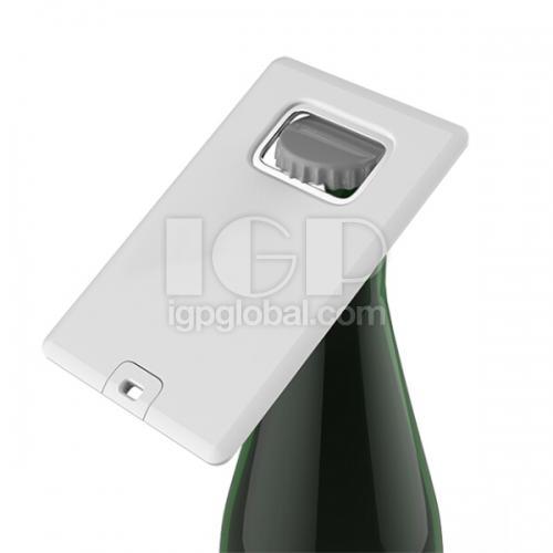 Stainless steel bottle opener USB