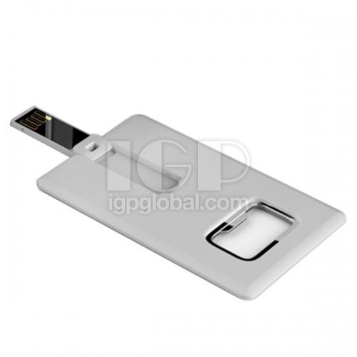 Stainless steel bottle opener USB