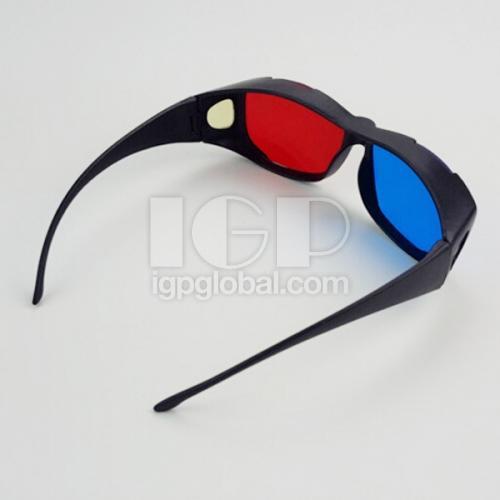 Two-color PC Lens 3D Glasses