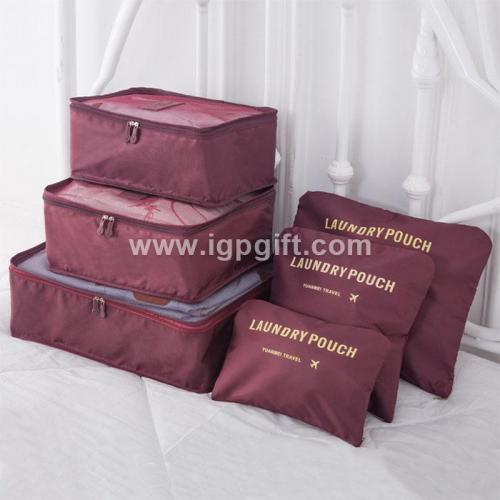 Waterproof six-piece storage travel bag