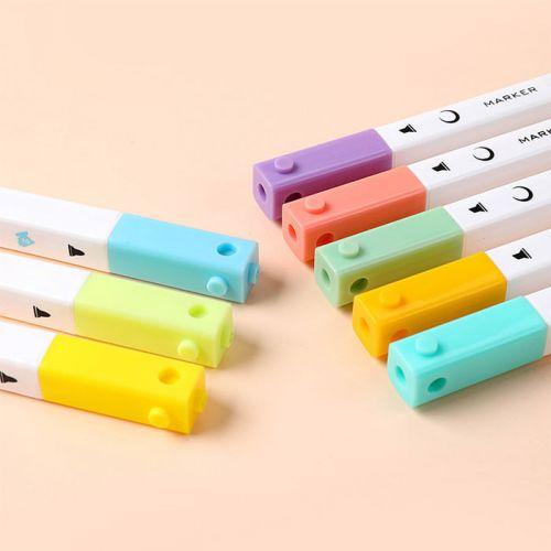 Double-end Blocks Fluorescent Pen