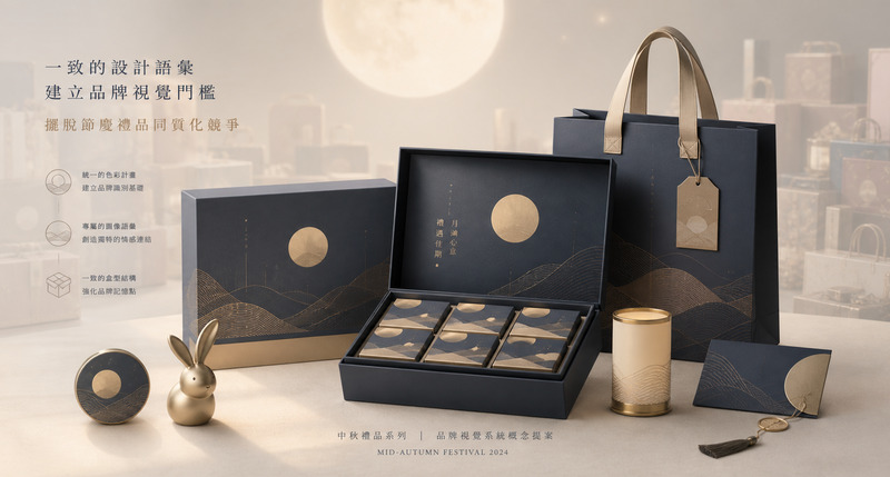 系列化中秋禮品設計，以年年可集養成用戶長期習慣